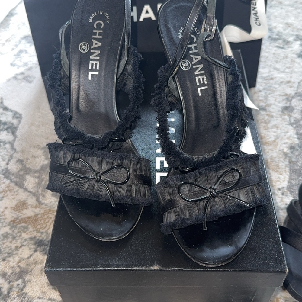 Chanel Women's Black Sandals